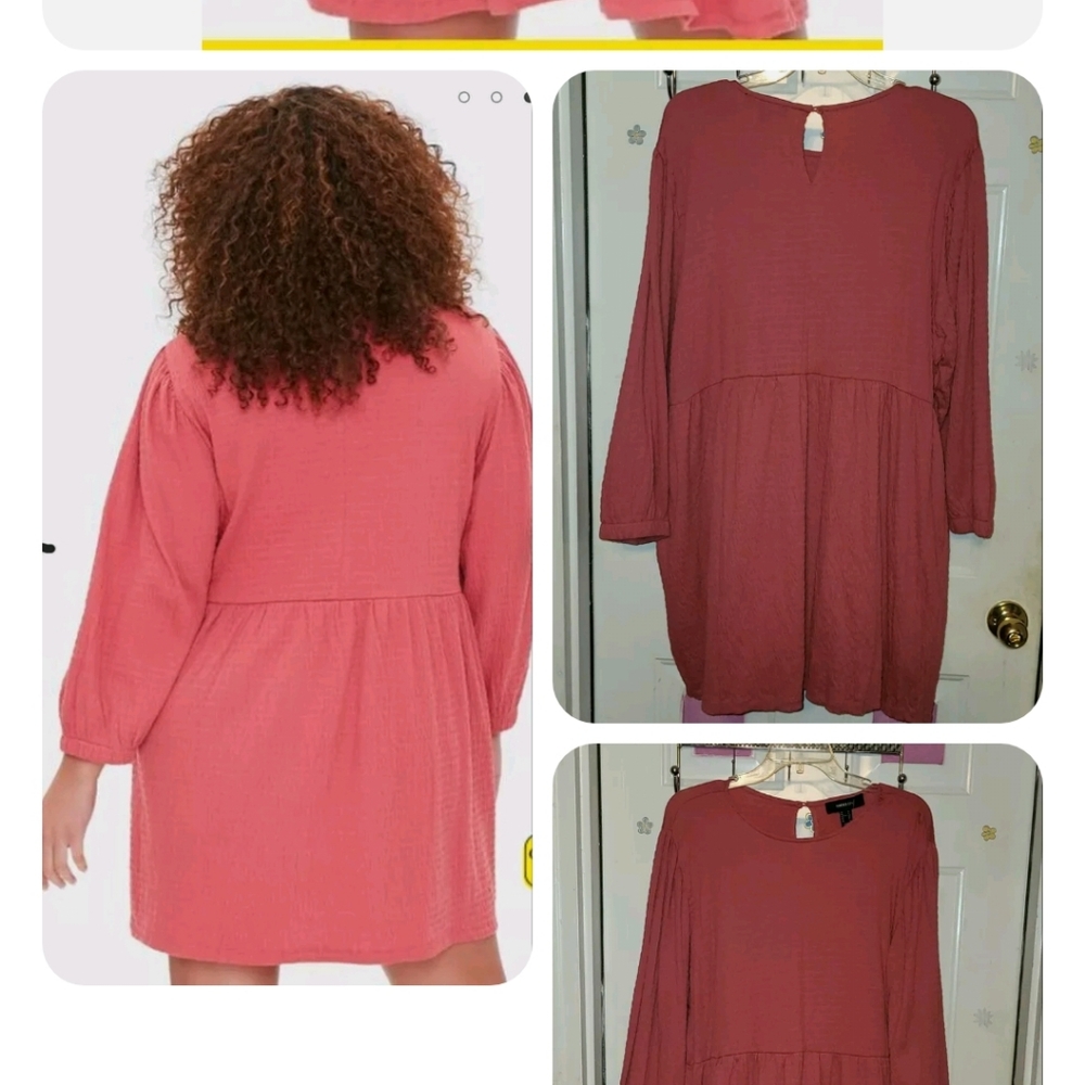 Forever 21 Plus Textured Mini Dress - Picture 2 of 2